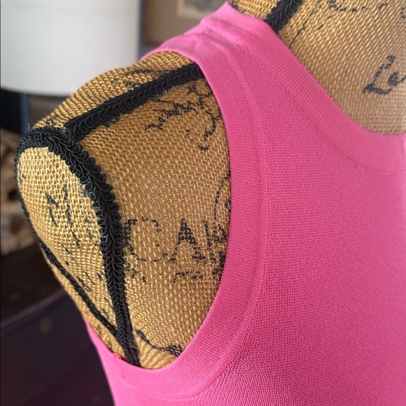 The Drop Gabriela High Neck Sleeveless Maxi Stretch Dress in Rose Pink - Picture 4 of 10